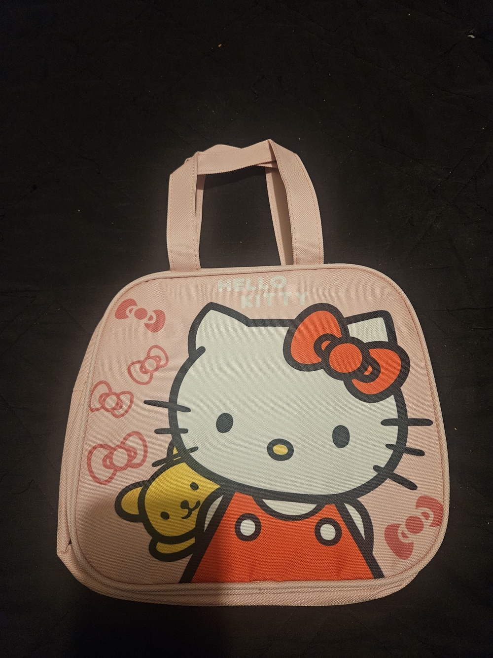 Hello Kitty Pink Cartoon Insulated Lunch Bag